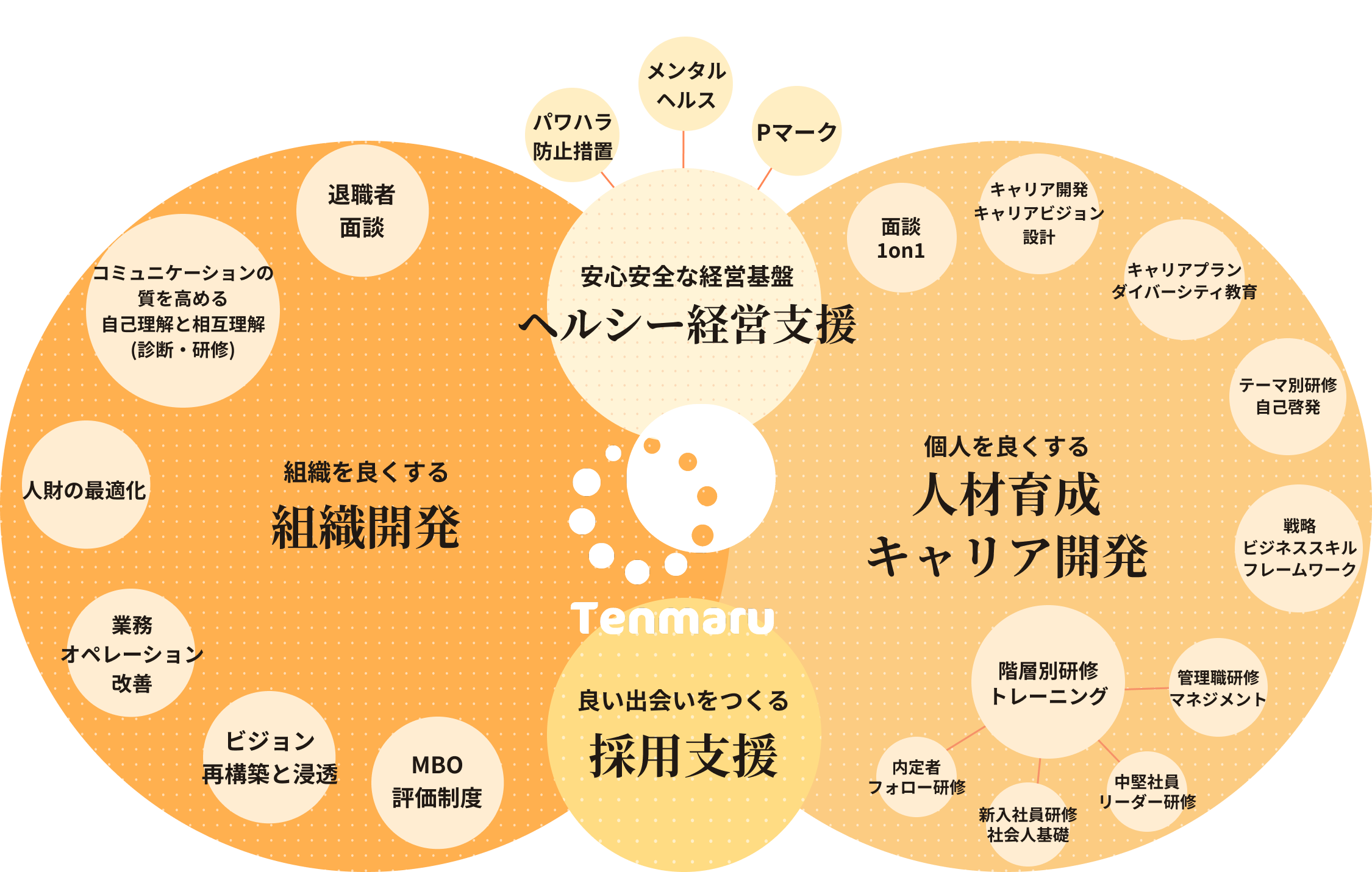 Tenmaruの4つのサービス領域