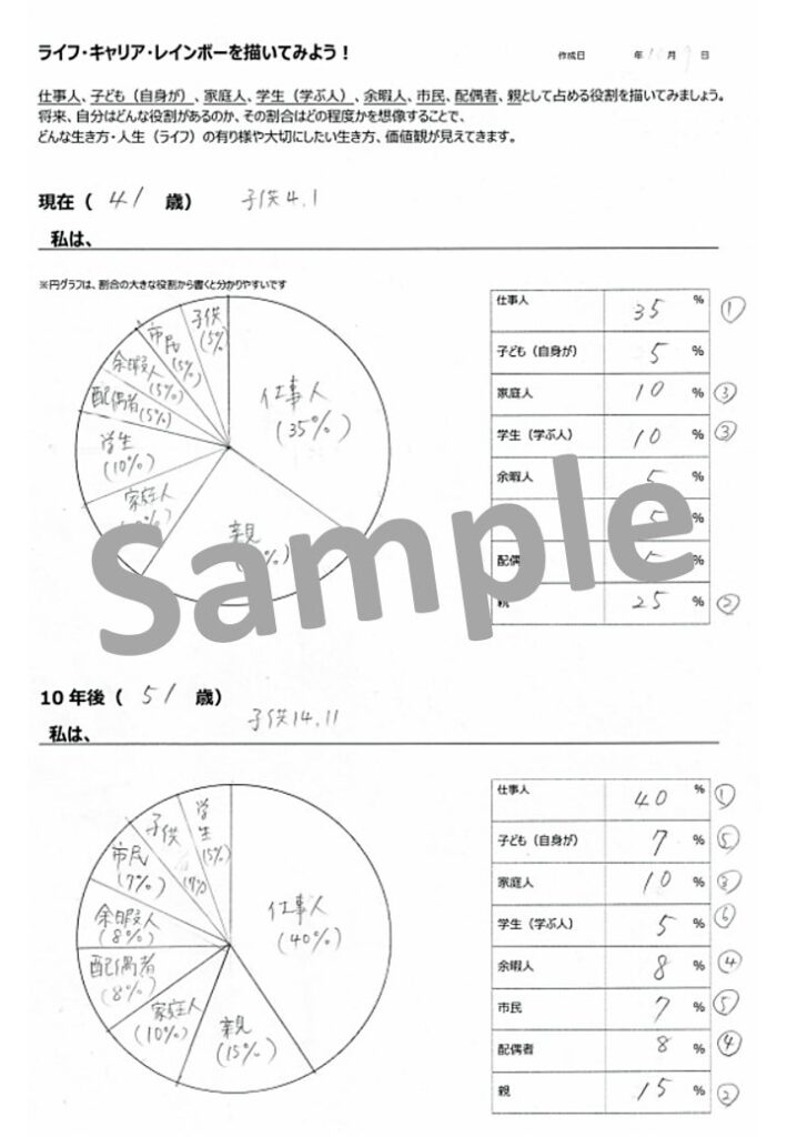 ライフキャリアレインボーのサンプル