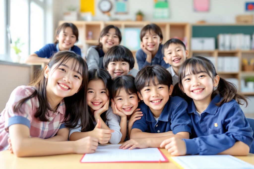 学ぶ子供たち